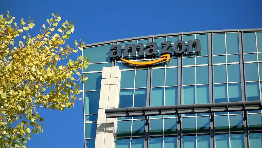 Amazon corporate office building in Sunnyvale, California.