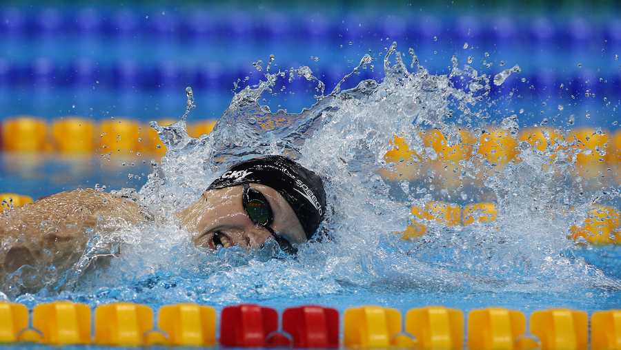 Olympic swimming: Katie Ledecky wins gold in 1500m freestyle