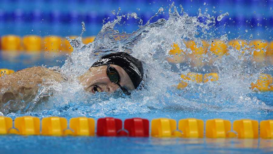Olympic swimming: Katie Ledecky wins gold in 1500m freestyle
