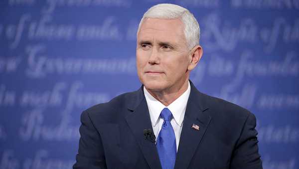 FARMVILLE, VA - OCTOBER 04: Republican vice presidential nominee Mike Pence listens during the Vice Presidential Debate with Democratic vice presidential nominee Tim Kaine at Longwood University on October 4, 2016 in Farmville, Virginia.  This is the second of four debates during the presidential election season and the only debate between the vice presidential candidates.  (Photo by Chip Somodevilla/Getty Images)