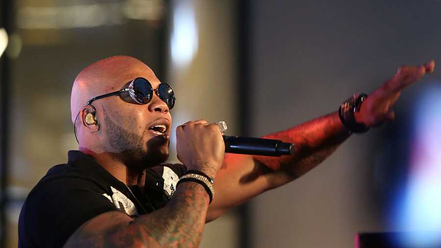 LOS ANGELES, CA - JANUARY 26:  Rapper Flo Rida performs at the Viacom Hollywood Office Grand Opening on January 26, 2017 in Los Angeles, California.  (Photo by Maury Phillips/Getty Images for Viacom)