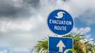 Evacuation route sign