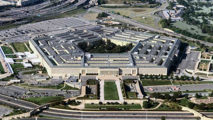 Aerial view of the Pentagon building photographed on Sept. 24, 2017. (Photo By Bill Clark/CQ Roll Call)