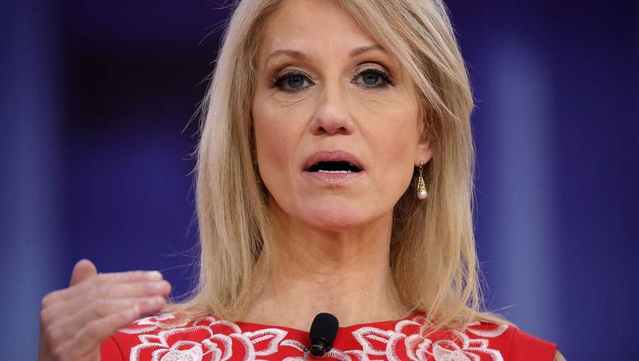 FEBRUARY 23: White House Counselor to the President Kellyanne Conway participates in a discussion during the Conservative Political Action Conference at the Gaylord National Resort and Convention Center February 23, 2018 in National Harbor, Maryland. Earlier in the day U.S. President Donald Trump addressed CPAC, the largest annual gathering of conservatives in the nation.