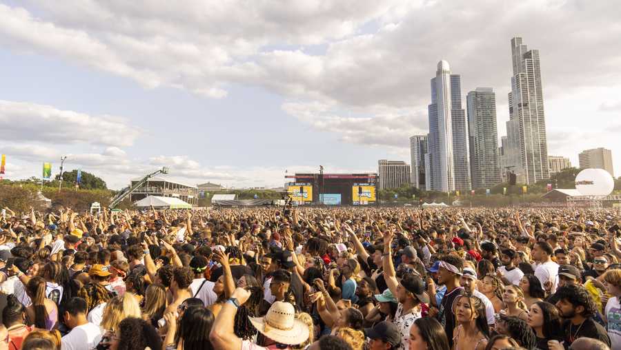 CHICAGO, ILLINOIS - JULY 30: General view of the crowd on day 3 of Lollapalooza at Grant Park on July 30, 2022 in Chicago, Illinois. (Photo by Scott Legato/Getty Images)