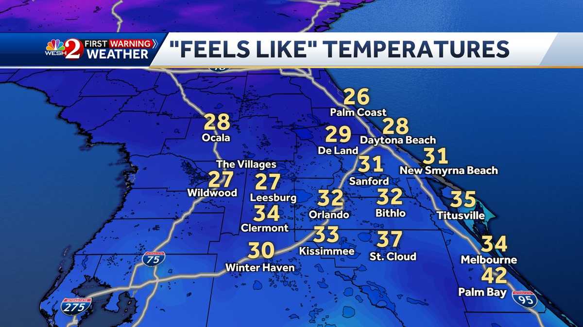 Florida cold Sunday: Temperatures plummet this weekend