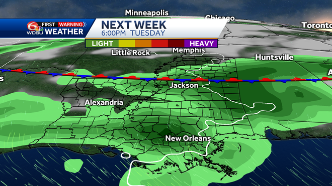 Better rain chances this week