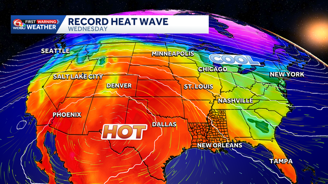 Flirting with record warmth this week before weekend cool down!