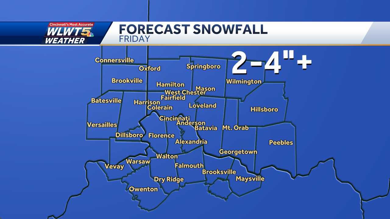 Winter Weather Advisory Snowstorm Expected to Bring 2-4 Inches by Friday Evening