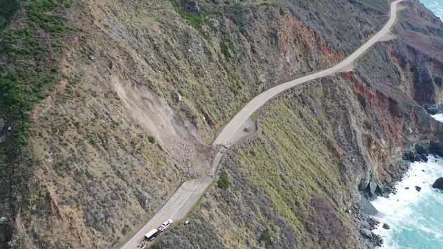 Convoys resume for Big Sur residents stuck due to landslides - Vimarsana News