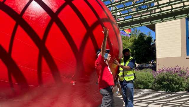 A giant red ball will make its last appearance ever in Santa Cruz this weekend - Vimarsana News
