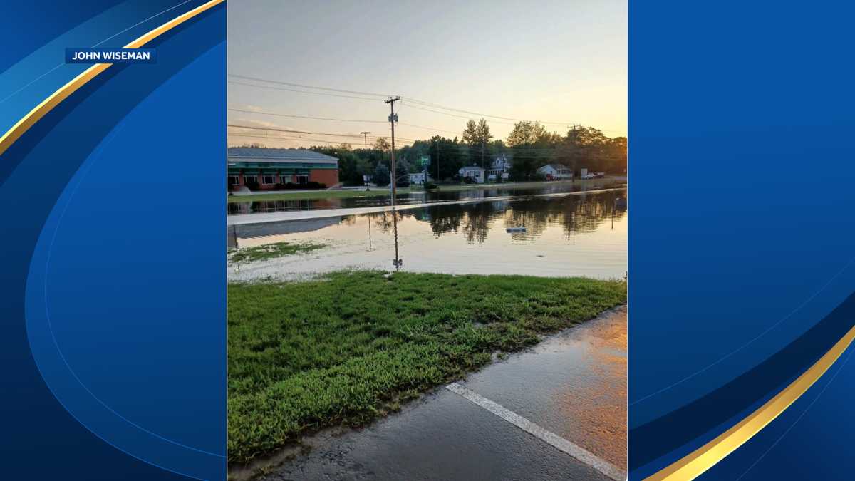 Slideshow Damage from flash flooding in New Hampshire