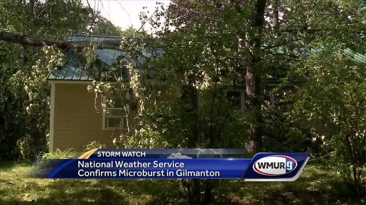 National Weather Service confirms microburst hit Gilmanton
