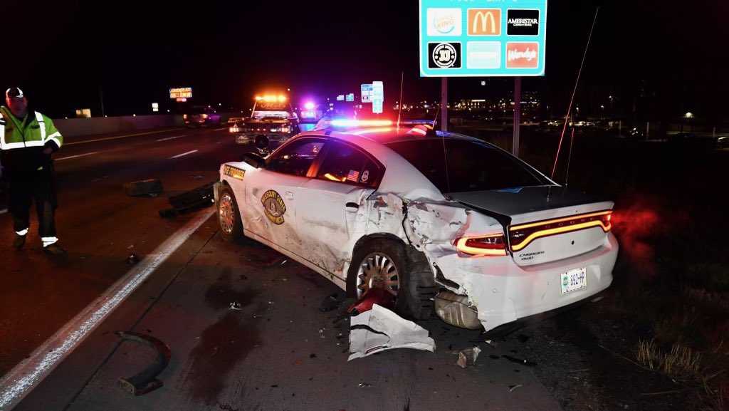 MSHP patrol car struck by suspected drunk driver in Clay County