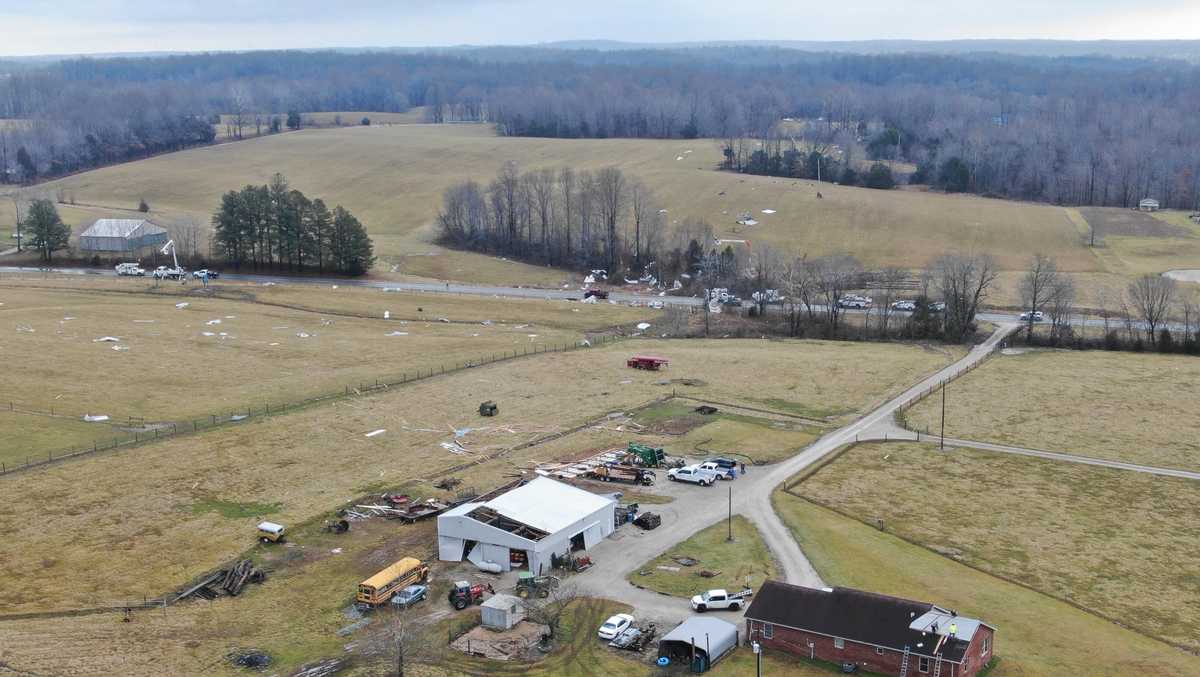 NWS confirms preliminary EF-1 tornado hit Hart County, Kentucky