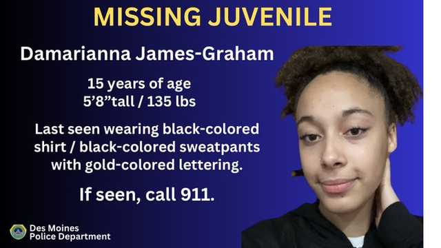 Des Moines Police asking for help locating missing teen - Vimarsana News