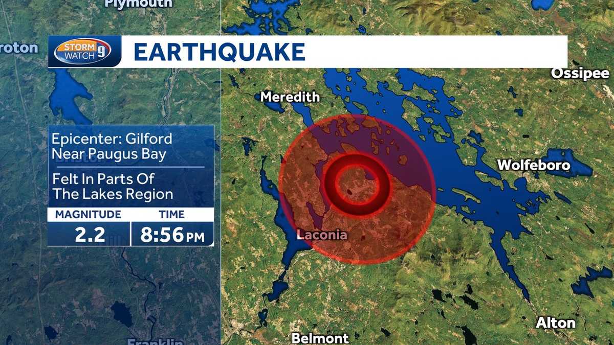 2.2 magnitude earthquake detected in Lakes Region