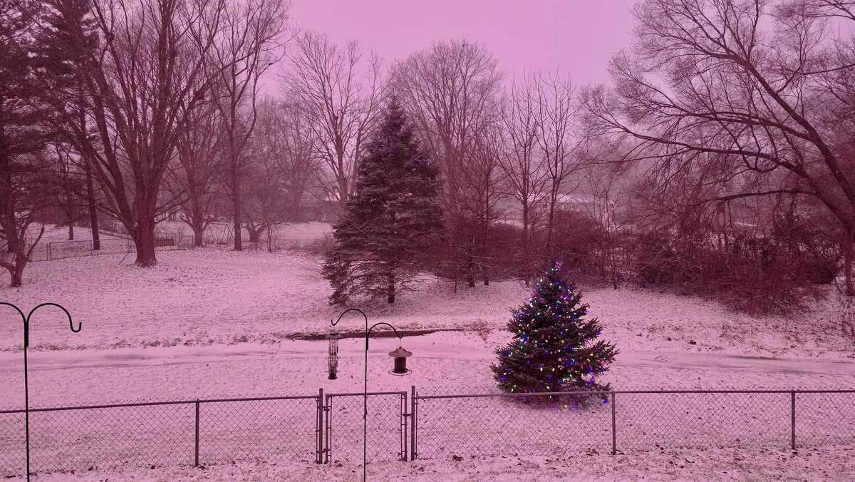 Why did Iowa turn pink during winter storm?