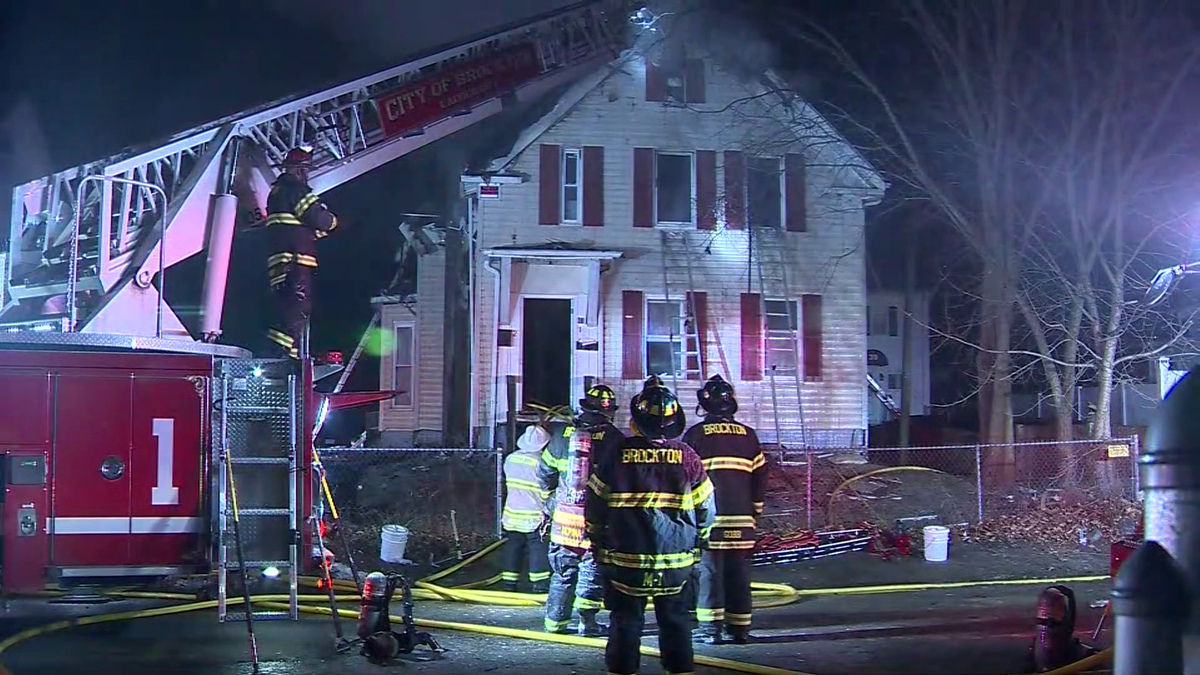 House fire spreads through threestory Brockton home overnight
