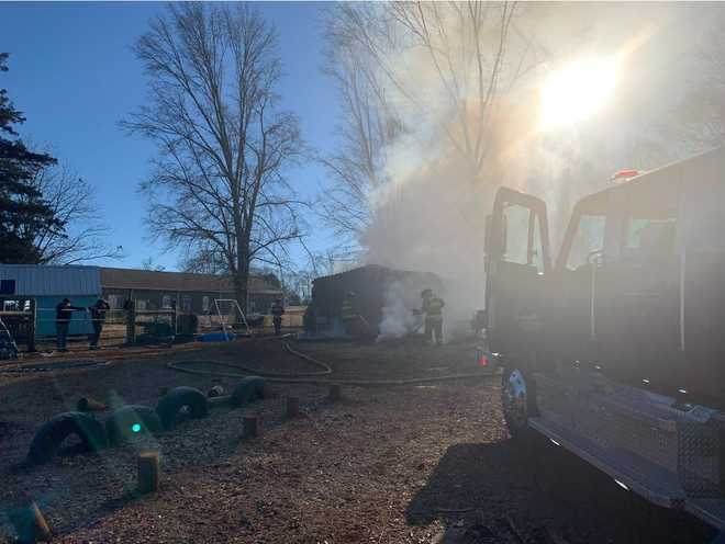 fire at goat barn