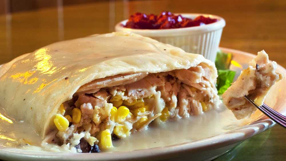 The Thanksgiving Burrito with Cranberry Apple Salsa