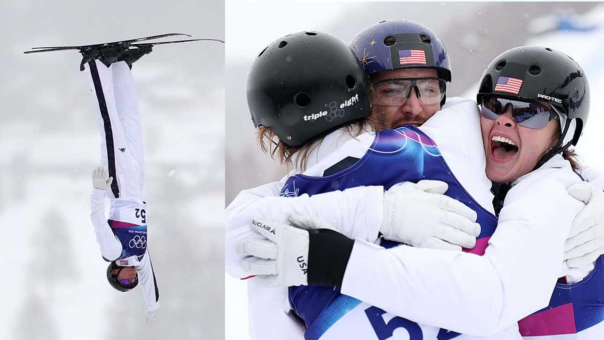 Watch: U.S. soars to back-to-back gold in team aerials in dominating fashion