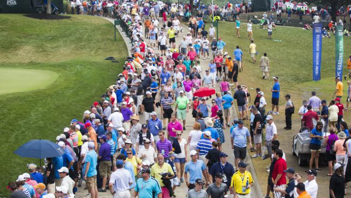 large crowds at valhalla golf course in 2014
