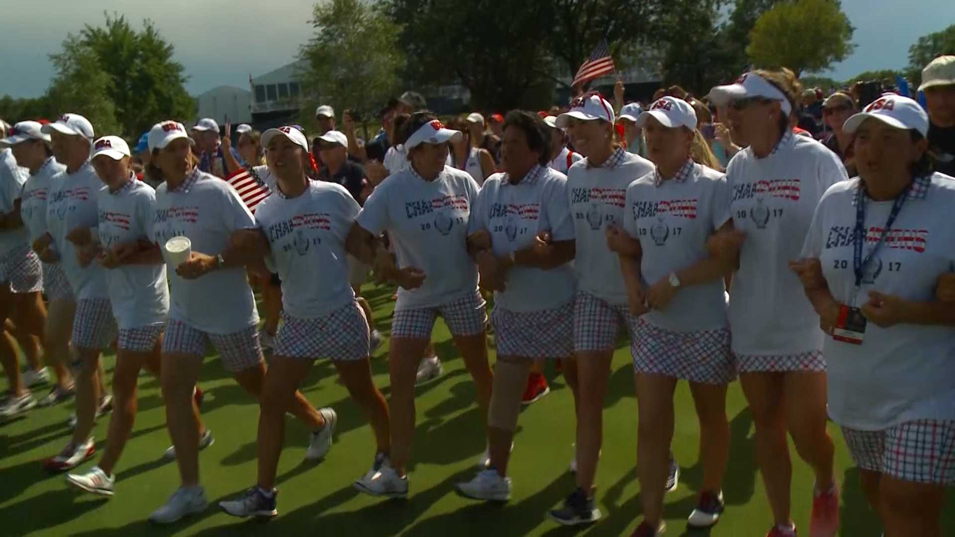 US Beats Europe In Solheim Cup In Iowa