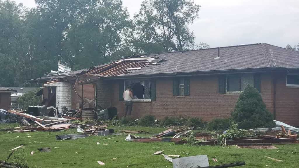 PHOTOS: Goshen Twp residents survey damage left by storms, potential ...