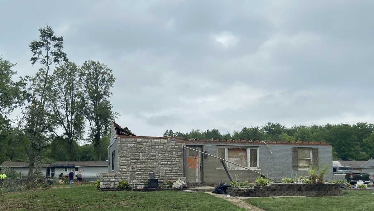Families continue cleanup after powerful tornado hits Goshen