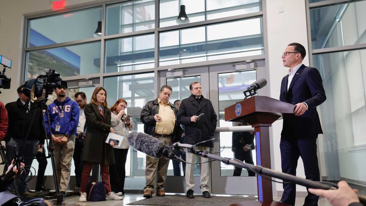 Pa. Gov. Josh Shapiro condemns violence in first public appearance ...