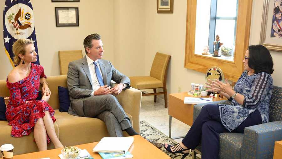 Governor Newsom speaks with US Ambassador to El Salvador, Jean Manes