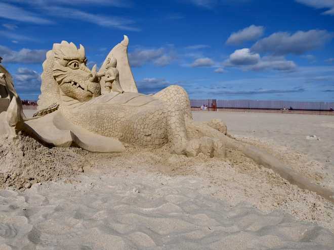 escultura de arena clásica