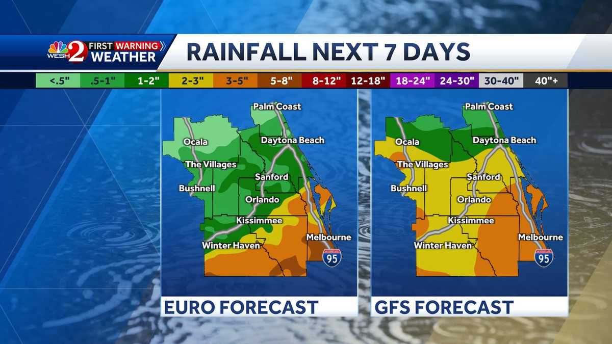 Rain expected in Central Florida all week