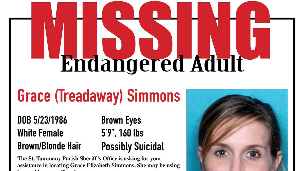 St. Tammany sheriff searching for endangered woman, may be in Baton Rouge