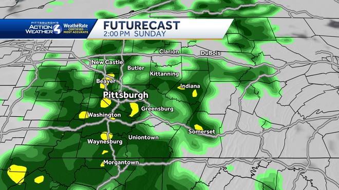 Impact Days Sunday and Monday for Western PA