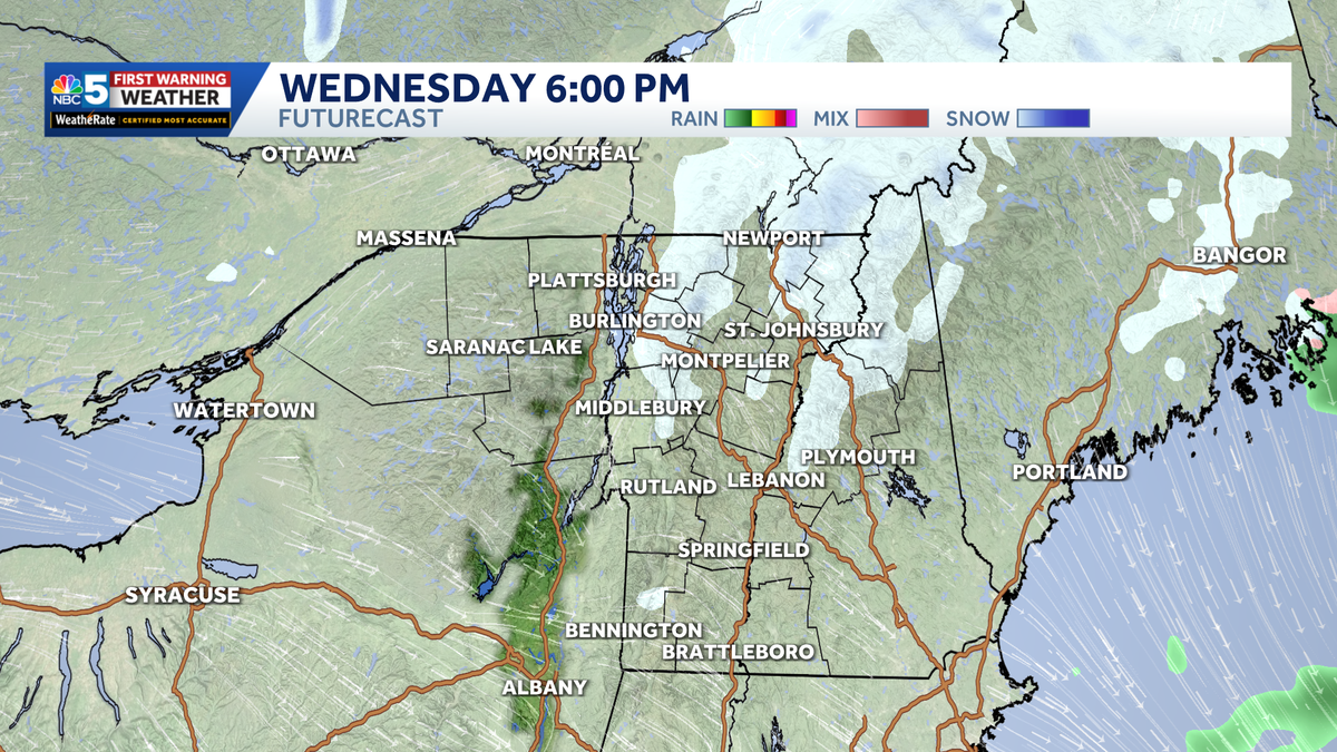 Travel improves Wednesday afternoon, though mountain snow develops