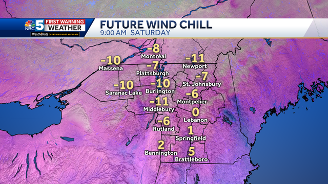 Wind chill to drop temperatures to below zero on Saturday in Vermont, New York - Vimarsana News