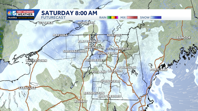 Arctic front brings snow squalls, bitter cold this weekend in Vermont ...