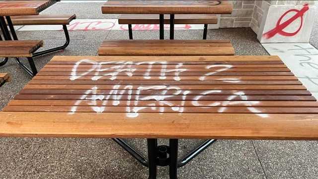 Disturbing graffiti spotted at Squirrel Hill condo complex - Vimarsana News
