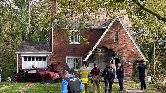 Graham Boulevard house hit by car; 1 person hospitalized - Vimarsana News