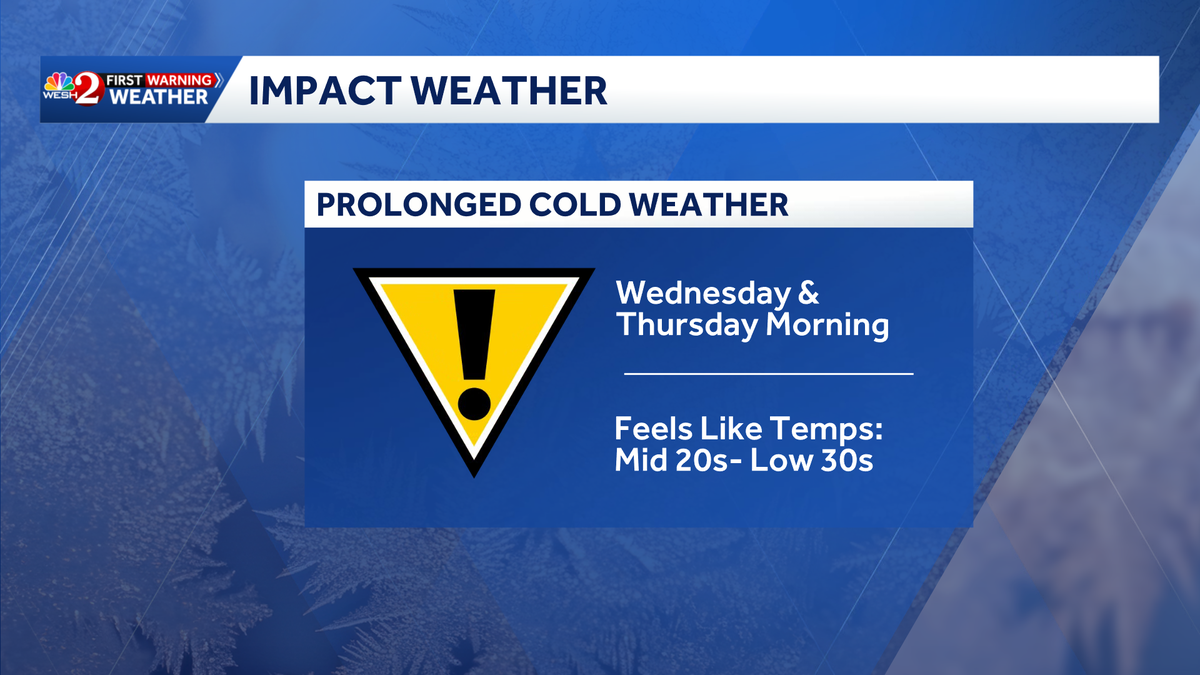 Freeze warnings in effect across Central Florida on Wednesday