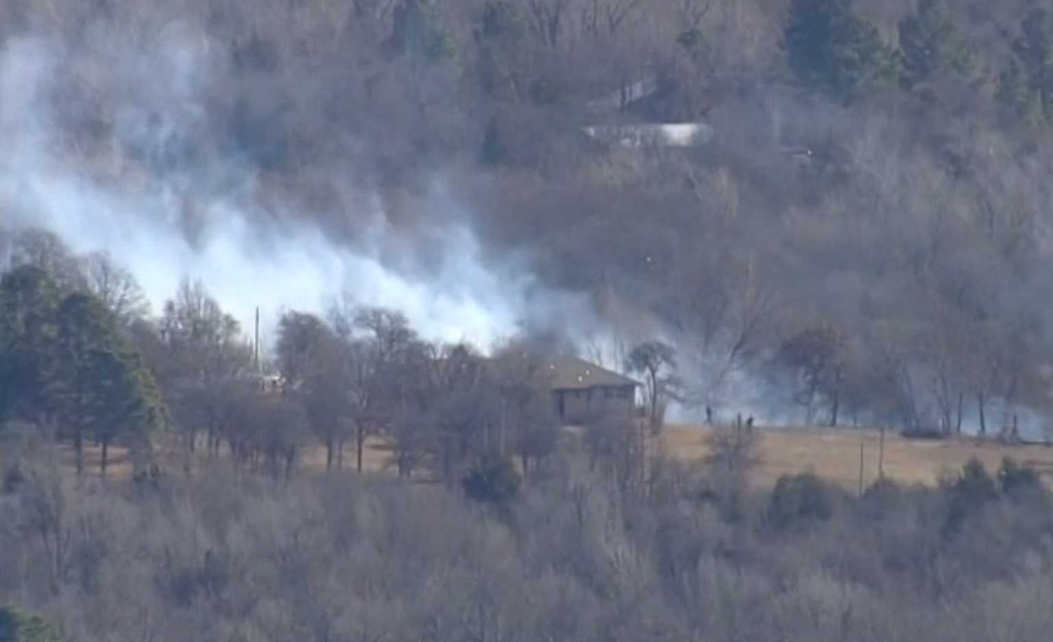 Oklahoma Firefighters Battle Multiple Grass Fires