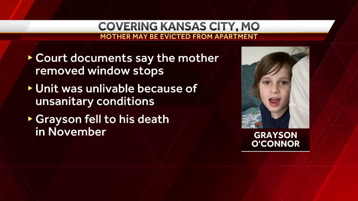 Documents Grayson O'Connor's mother may be evicted from KCMO apartment