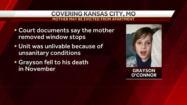 Documents: Grayson O'Connor's mother may be evicted from KCMO apartment - Vimarsana News