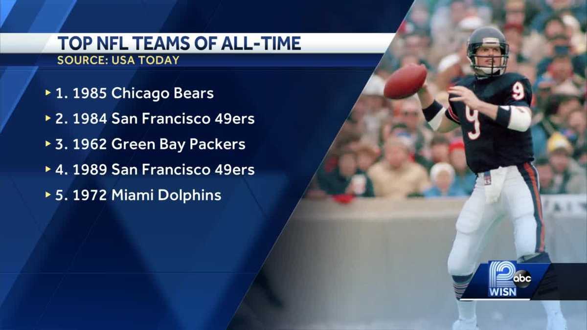 85 Bears -- the best NFL team ever?