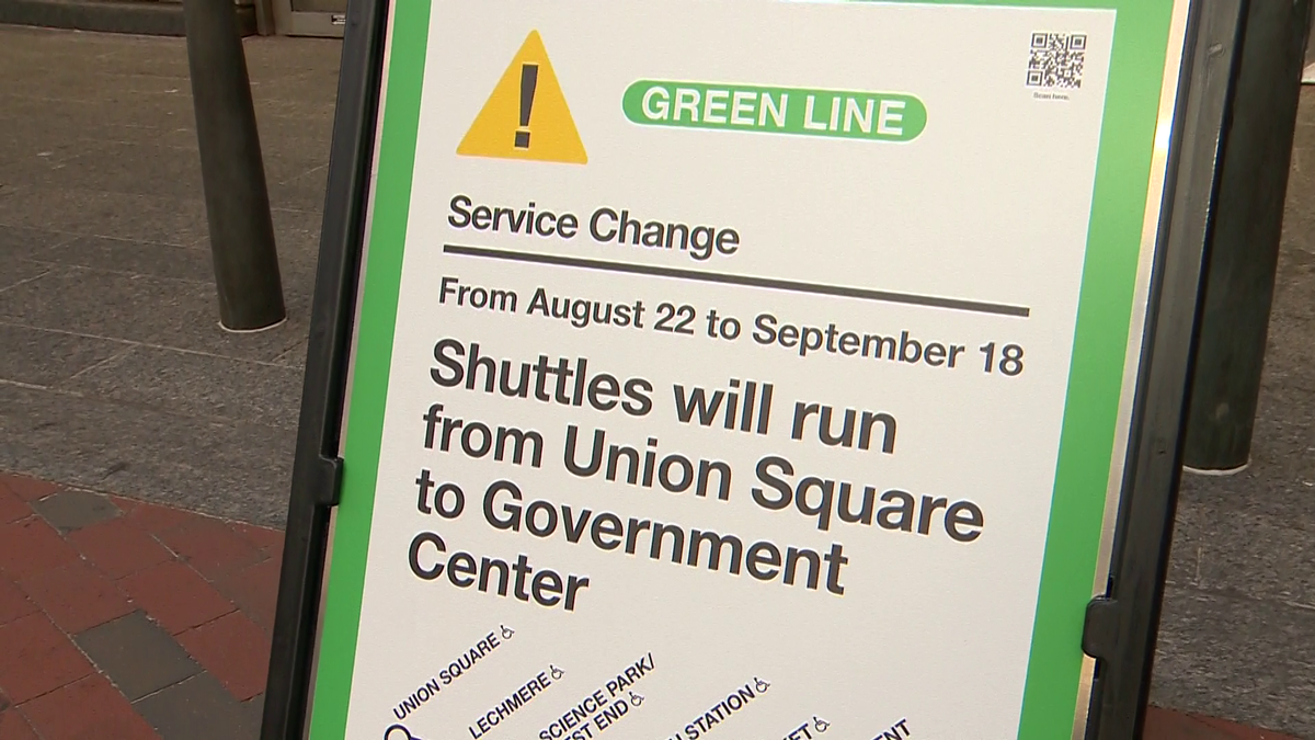 4week shutdown of portion of MBTA's Green Line begins