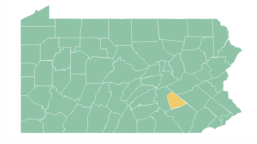 map of counties in pa Interactive Map Of Pennsylvania Counties And Their Phase Of Reopening