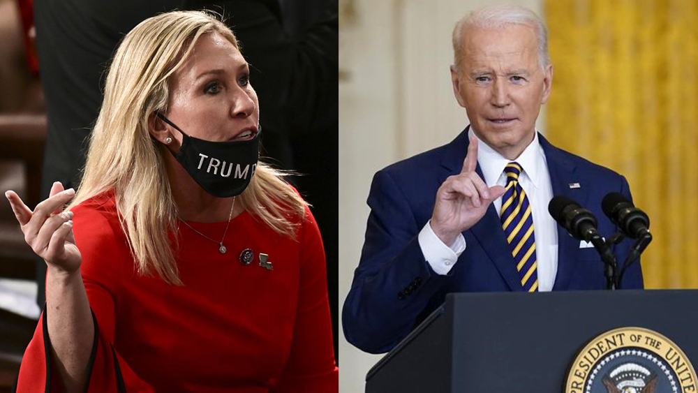 Marjorie Taylor Greene heckles Biden during State of the Union