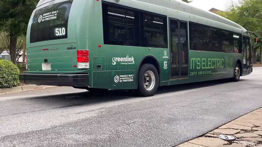 Greenlink bus in City of Greenville